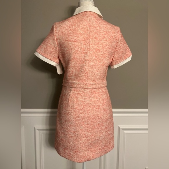 Maje Ranello Collared Mini Dress in Pink sz FR 34 XS 450$ - Picture 12 of 17